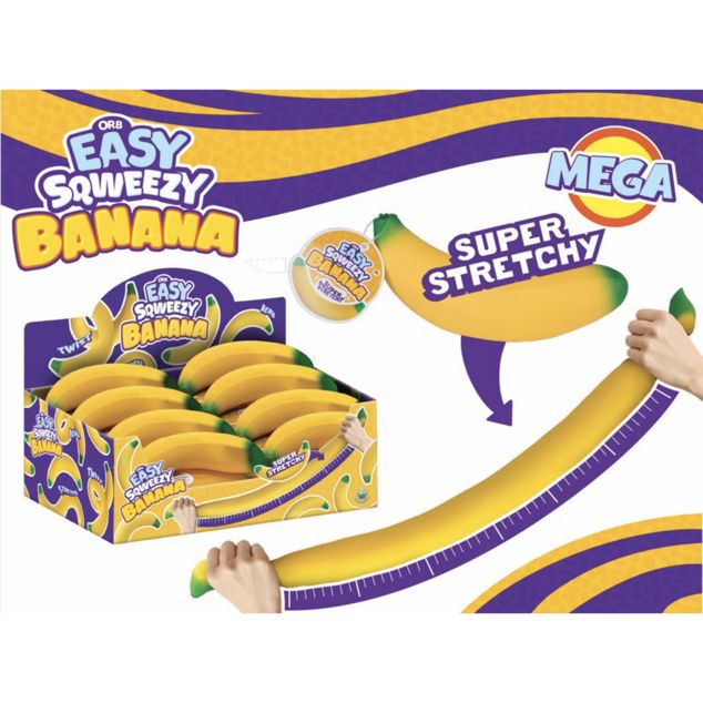 Easy Sqweezy Stretchy - Banana, Large