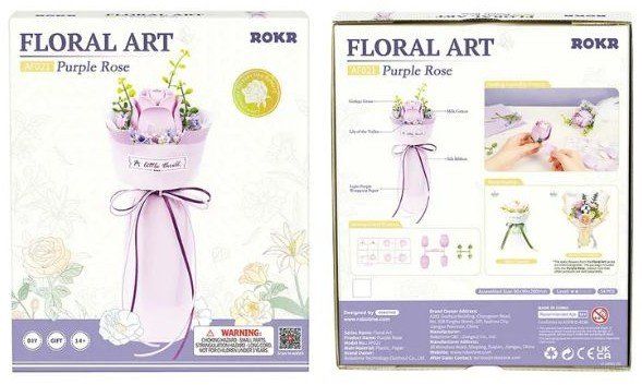ROKR - Floral Art - Purple Rose Bouquet
