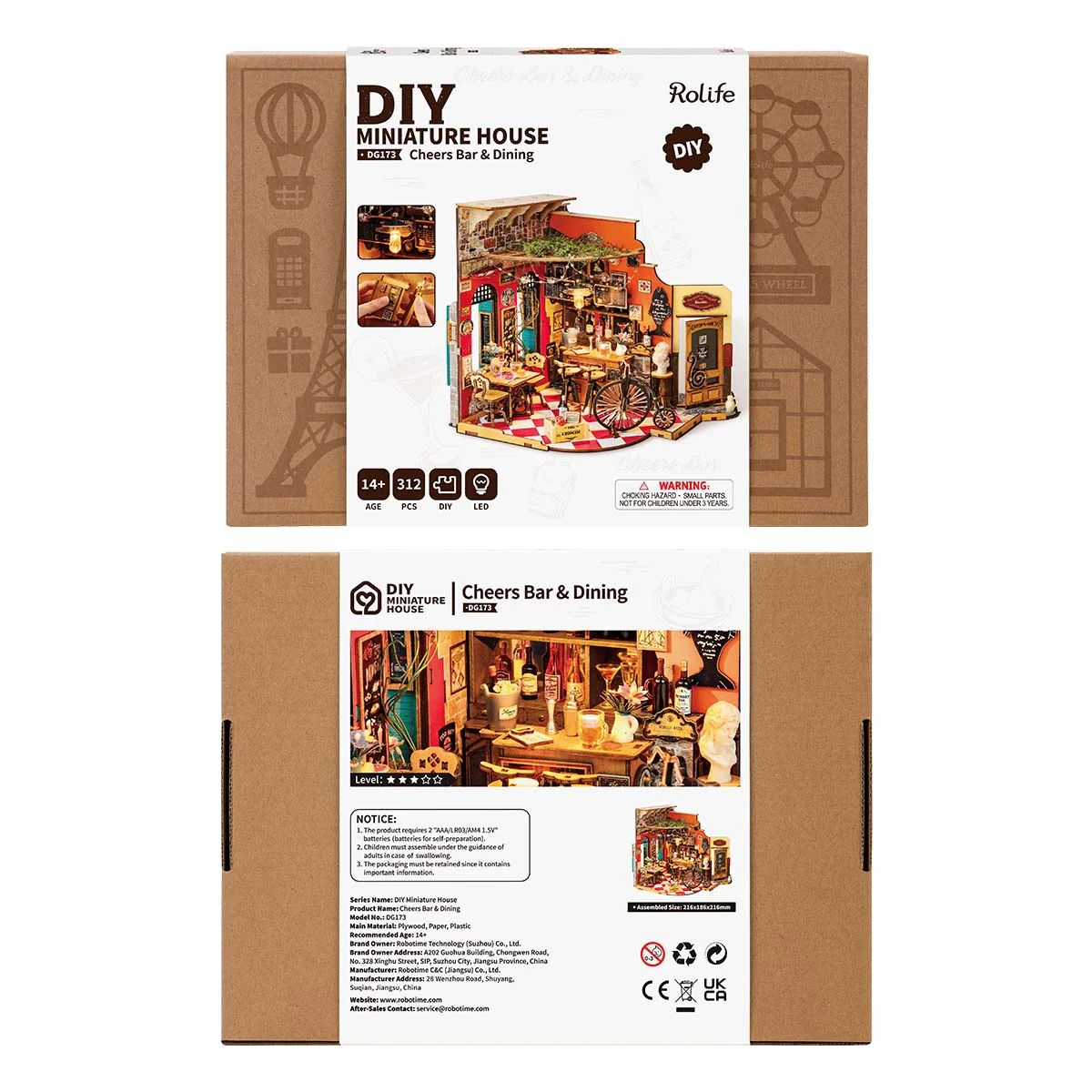 Rolife - DIY Miniature House - Cheers Bar &amp; Dining