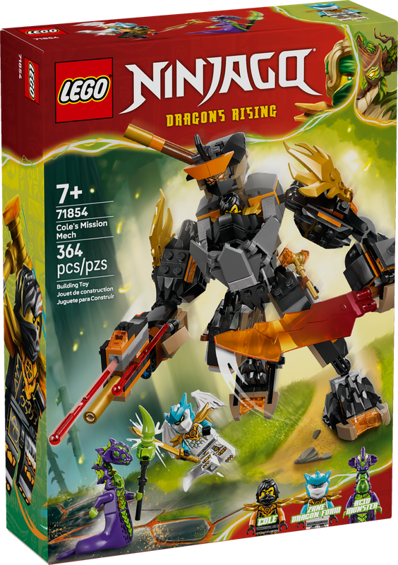 LEGO® NINJAGO - Cole's Mission Mech &amp; Dragon Zane