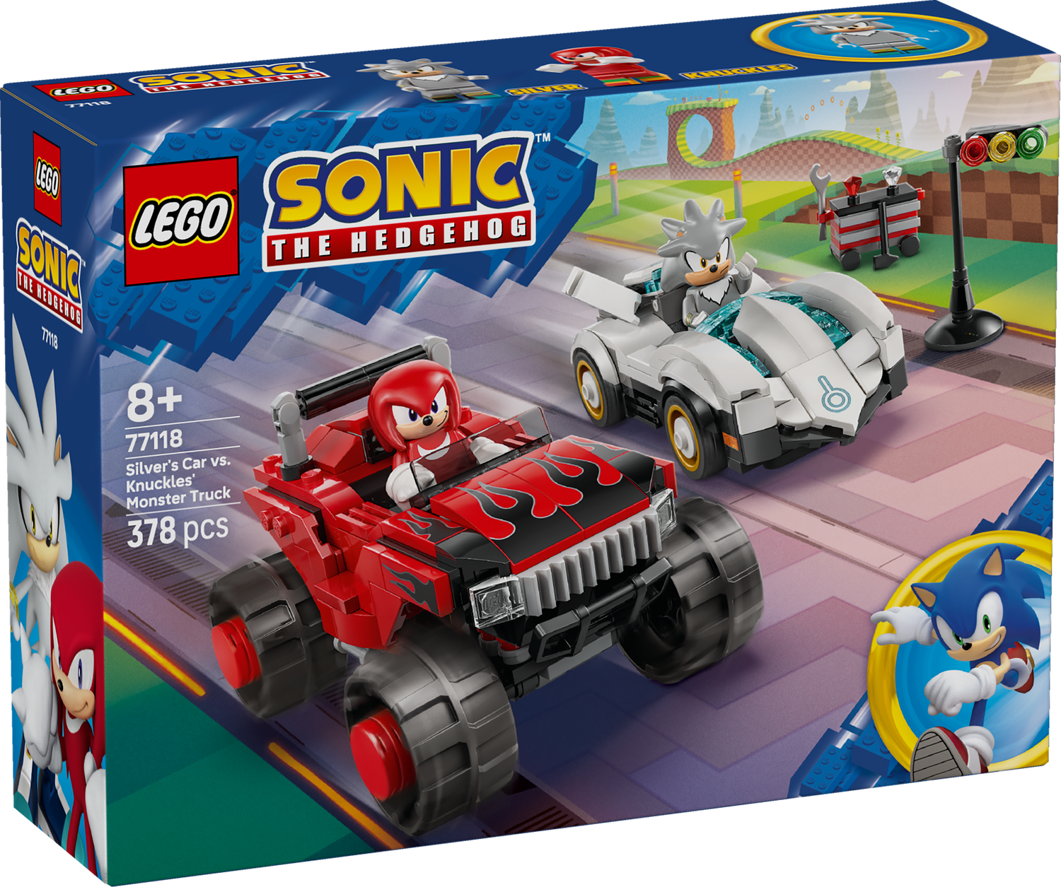 LEGO® SONIC - Silver's Car vs. Knuckles' Monster Truck
