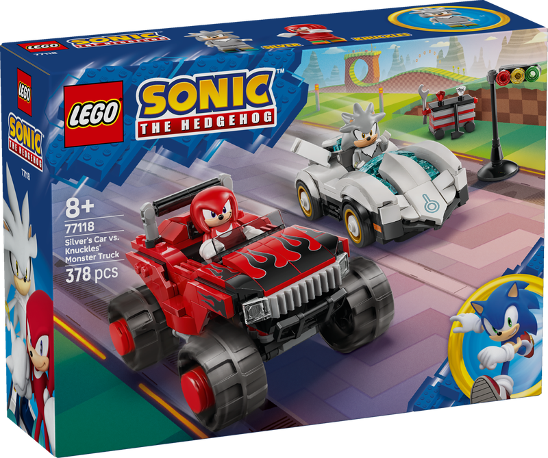 LEGO® SONIC - Silver's Car vs. Knuckles' Monster Truck
