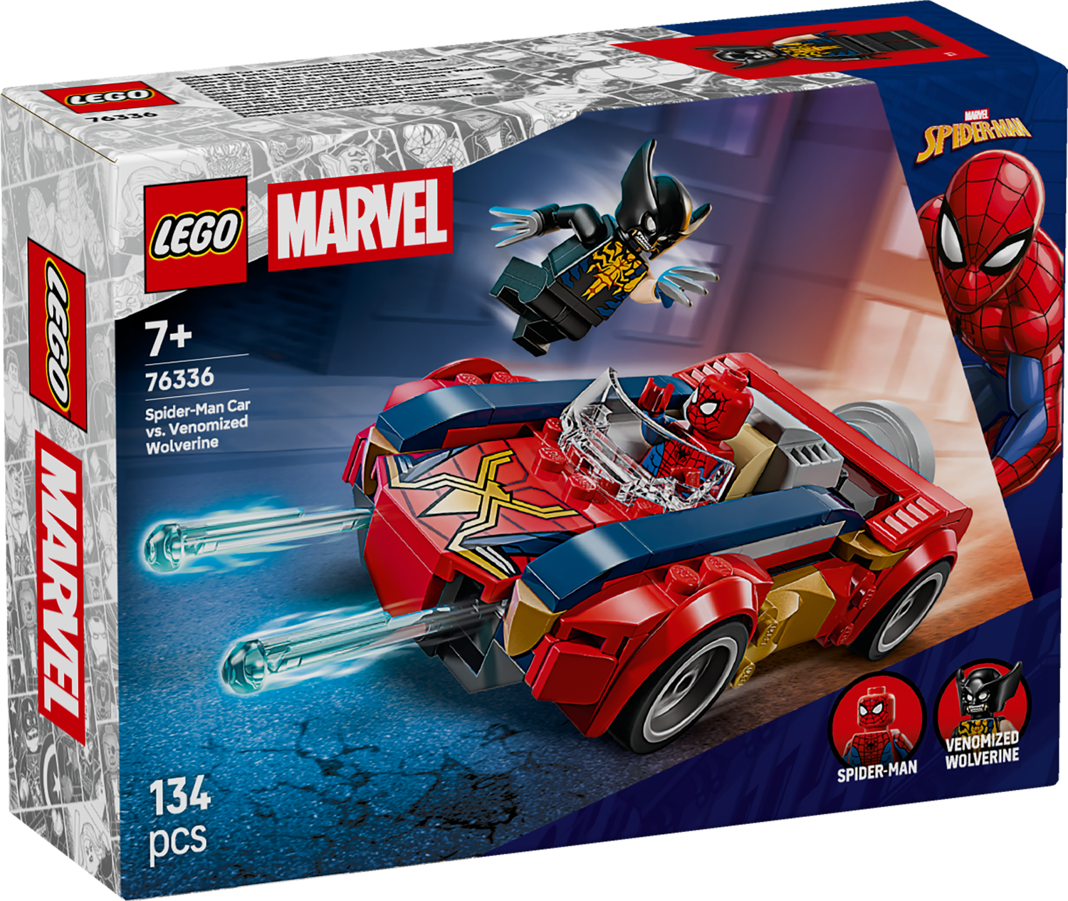 LEGO® MARVEL - Spider-Man Car vs. Venomized Wolverine