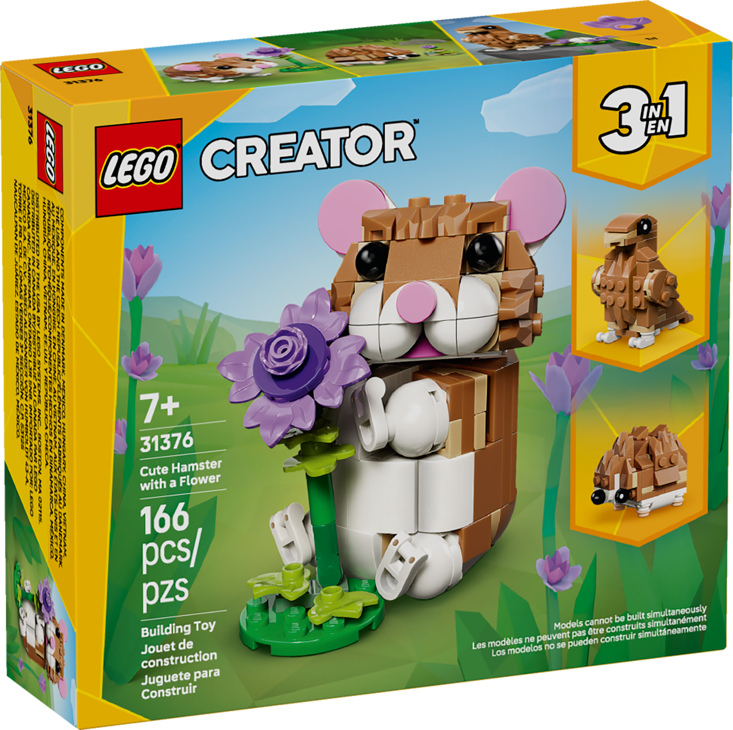 LEGO® CREATOR - Cute Hamster with a Flower