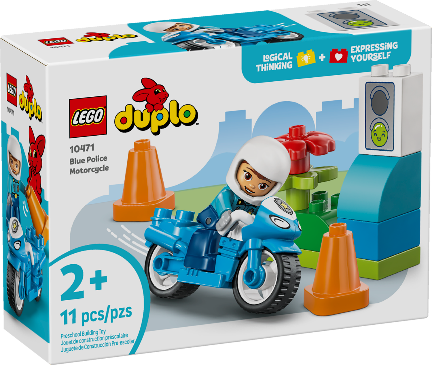 LEGO® DUPLO - Blue Police Motorcycle