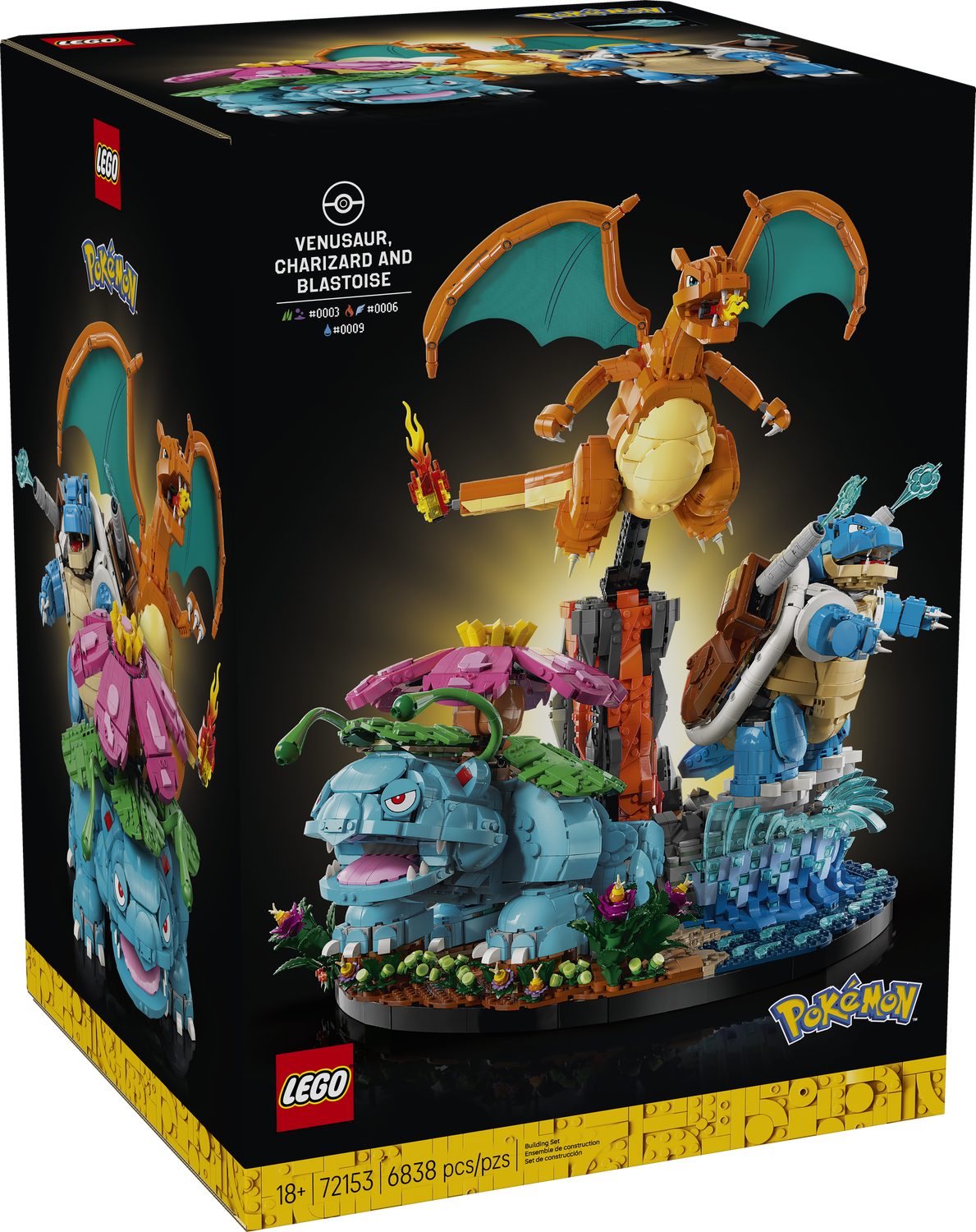 LEGO® Pokémon™ - Venusaur, Charizard and Blastoise