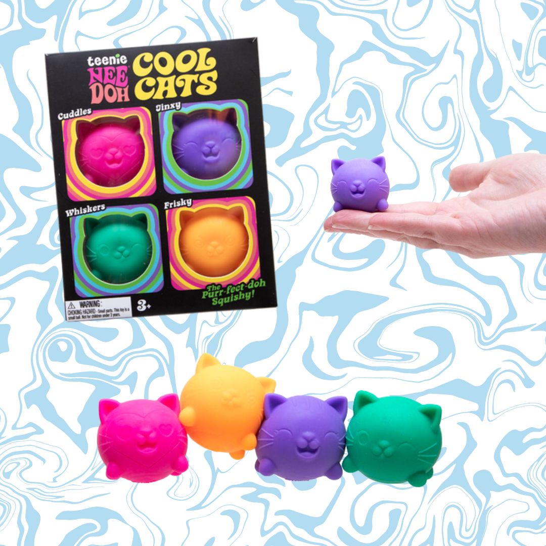 Nee Doh - Teenie 4pk - Cool Kittens
