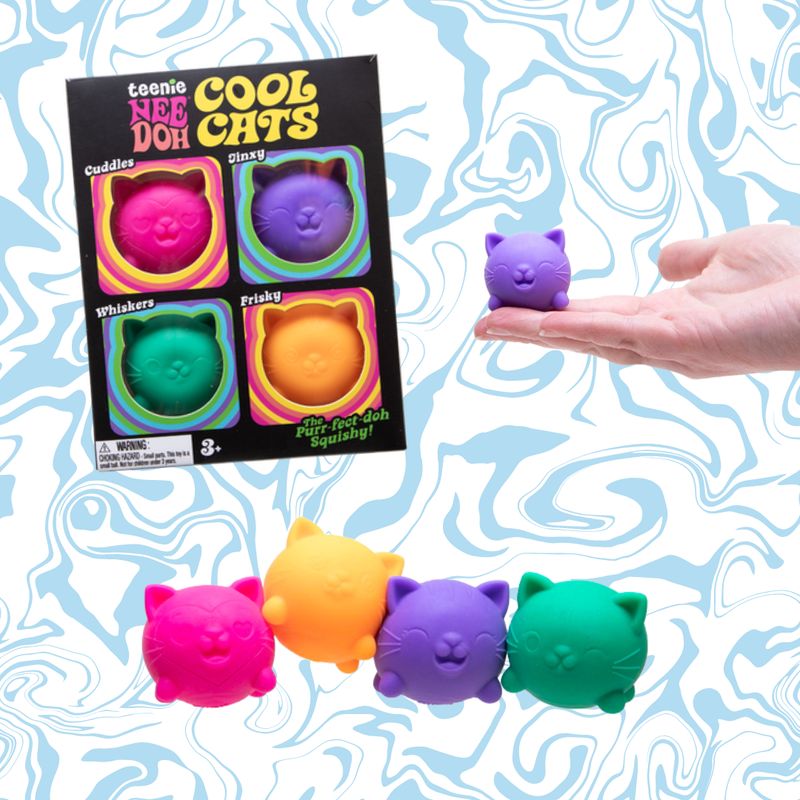 Nee Doh - Teenie 4pk - Cool Kittens