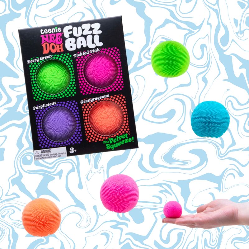 Nee Doh - Teenie 4pk - Fuzz Ball