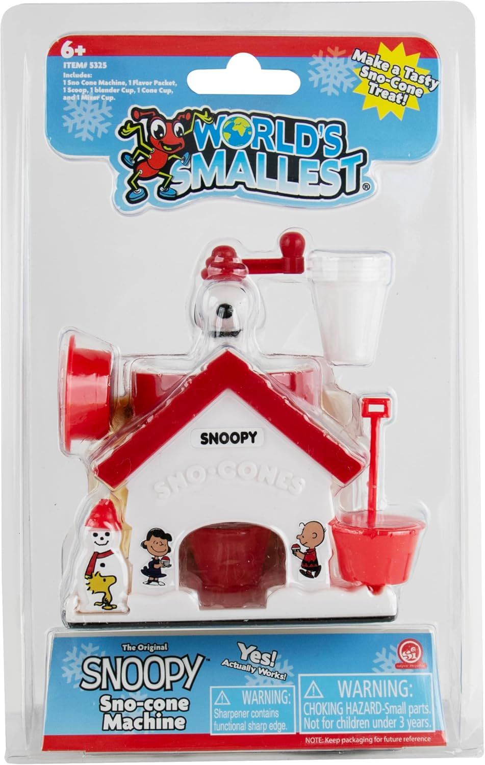 World's Smallest -  Snoopy Sno Cone Maker