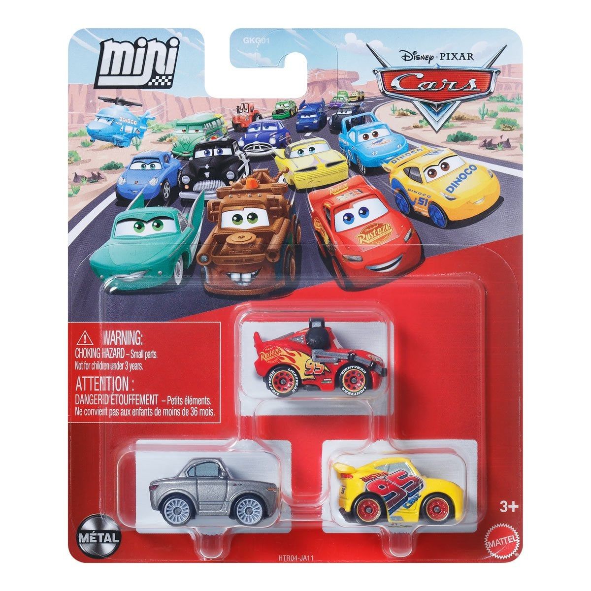 Pixar Cars - Mini Racers 3pk: Ramirez, McQueen, Sterling