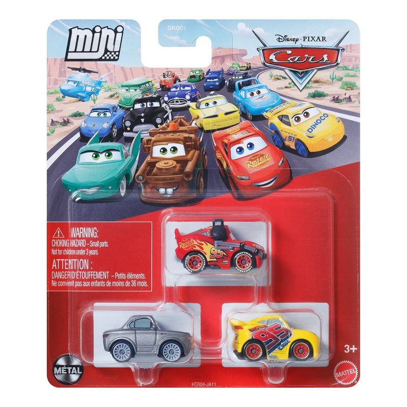 Pixar Cars - Mini Racers 3pk: Ramirez, McQueen, Sterling