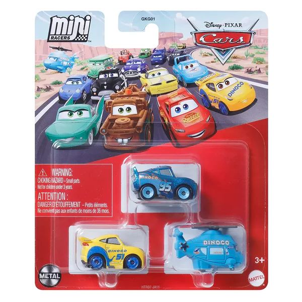 Pixar Cars - Mini Racers 3pk: Ramirez, McQueen, Turbosky