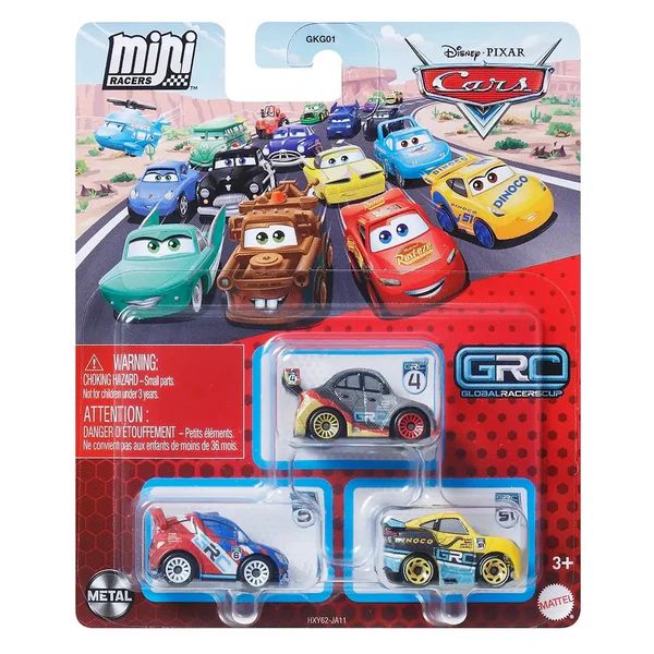 Pixar Cars - Mini Racer 3pk: CaRoule, Schnell, Ramirez