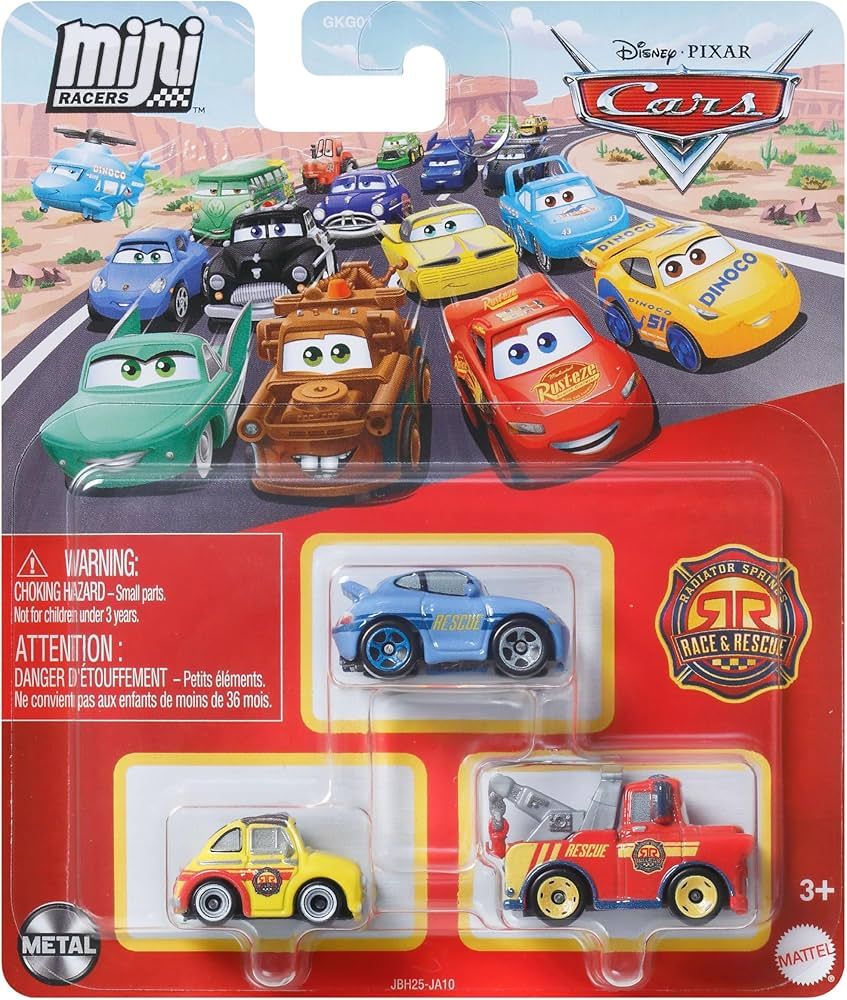 Pixar Cars - Mini Racer 3pk: Sally, Luigi, Mater