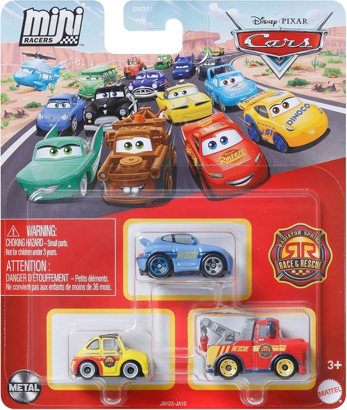 Pixar Cars - Mini Racer 3pk: Sally, Luigi, Mater