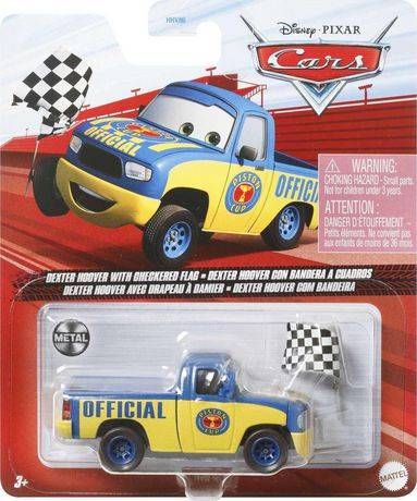 Pixar Cars - Single: Dexter Hoover with Checkered Flag