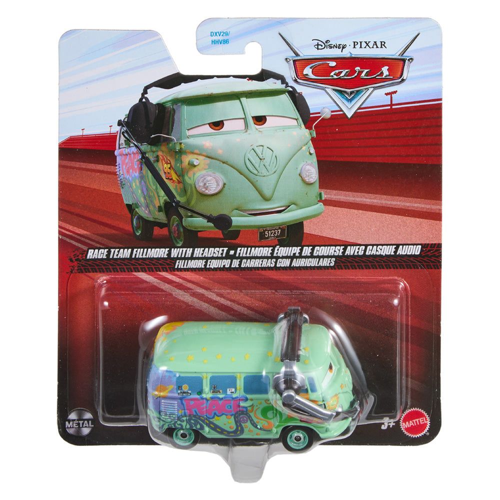 Pixar Cars - Single: Fillmore, Team McQueen