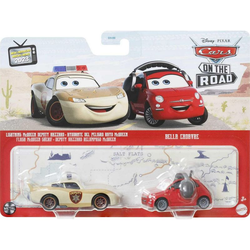 Pixar Cars - 2pk: Lightning McQueen as Deputy Hazzard &amp; Bella Cadavre