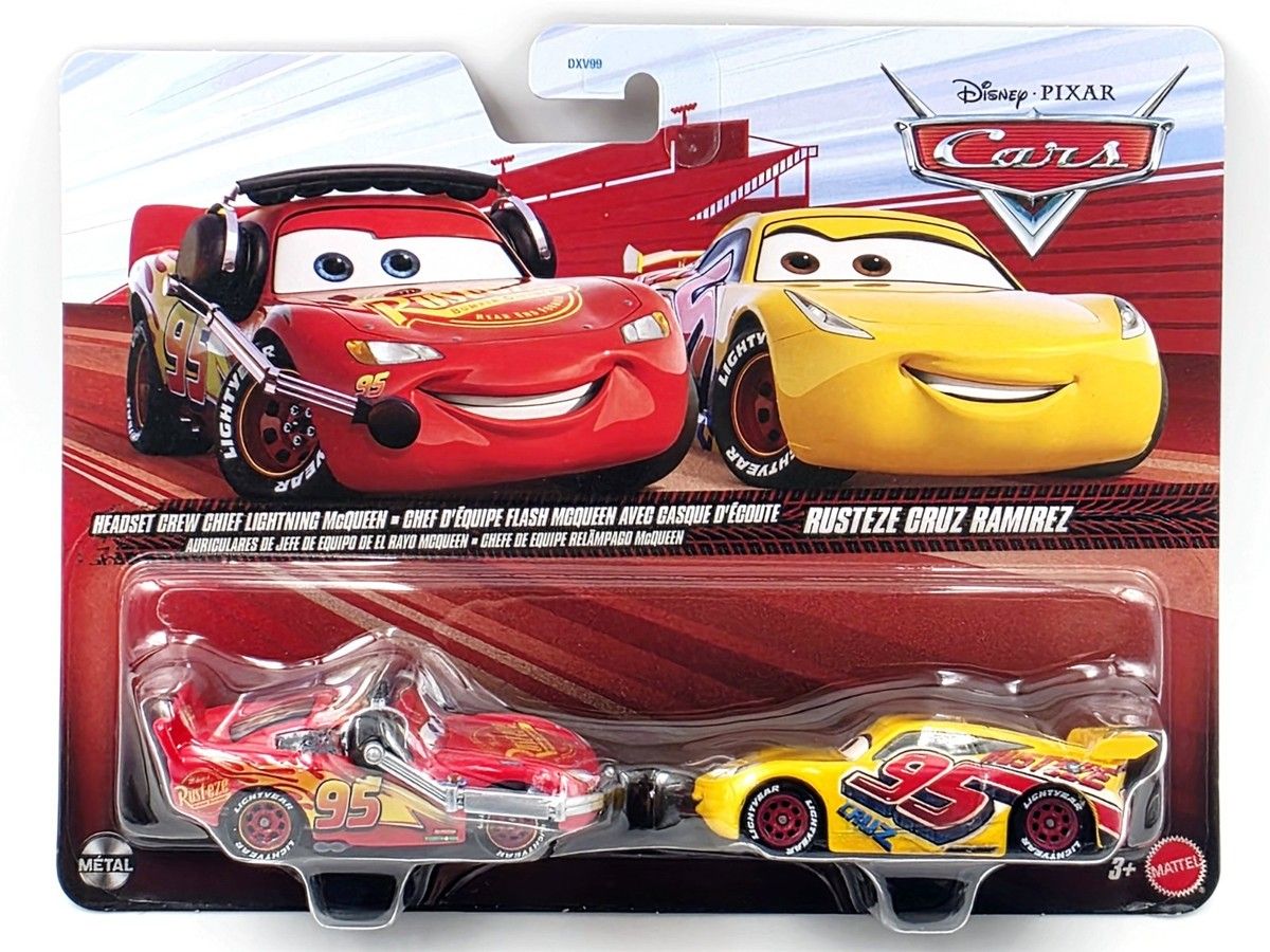 Pixar Cars - 2pk: Crew Chief McQueen &amp; Rusteze Cruz