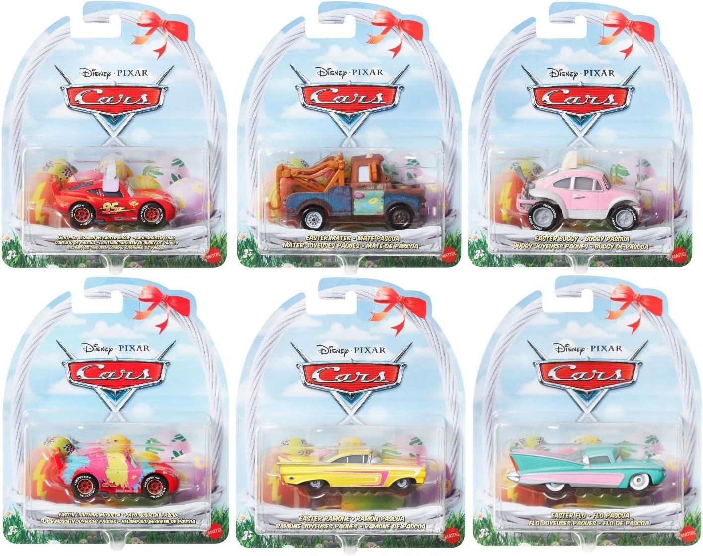 Pixar Cars - Easter Collection, 6pk