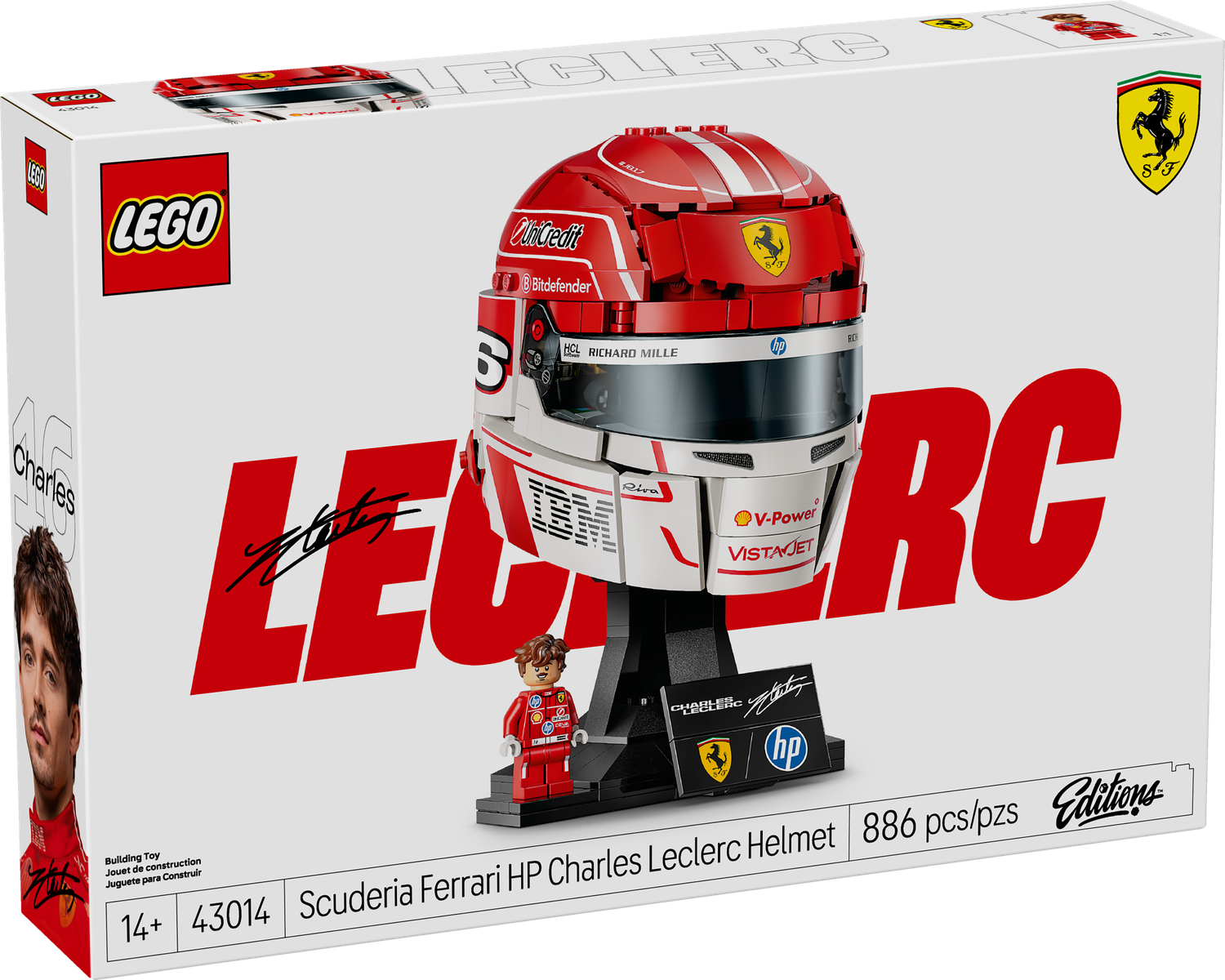 LEGO® EDITIONS - Scuderia Ferrari HP Charles Leclerc Helmet