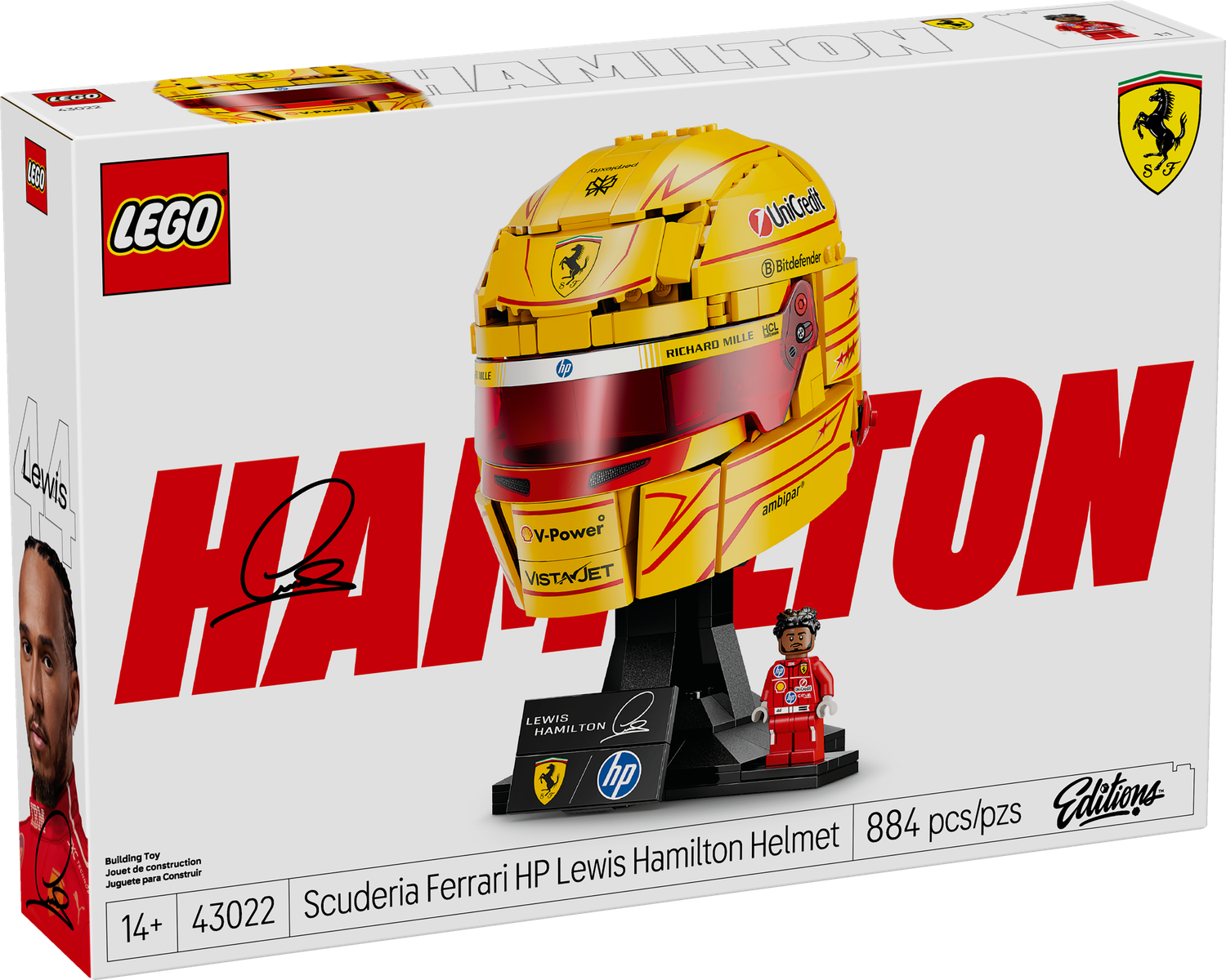 LEGO® EDITIONS - Scuderia Ferrari HP Lewis Hamilton Helmet