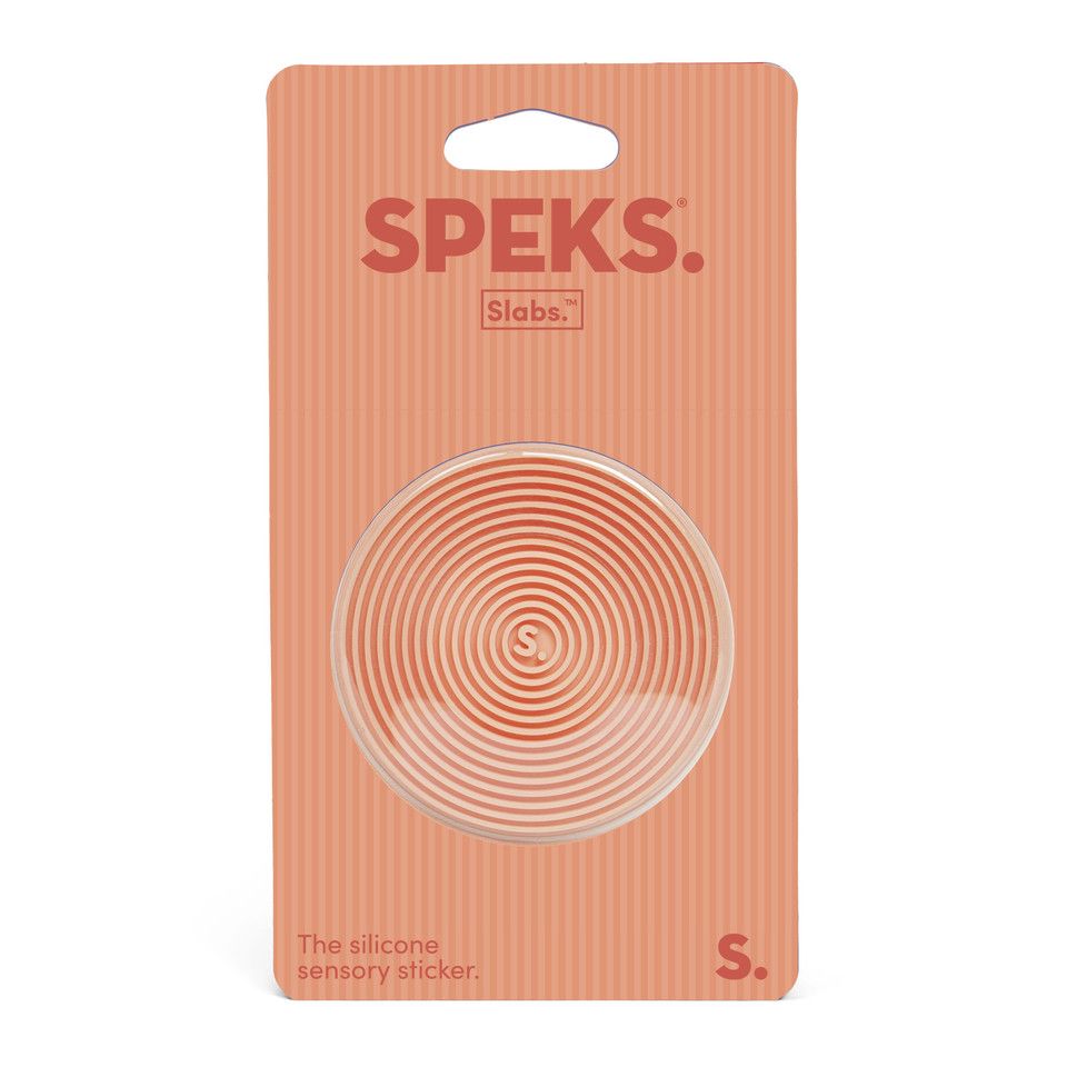 Speks Slabs - Circle Groove, Tangerine