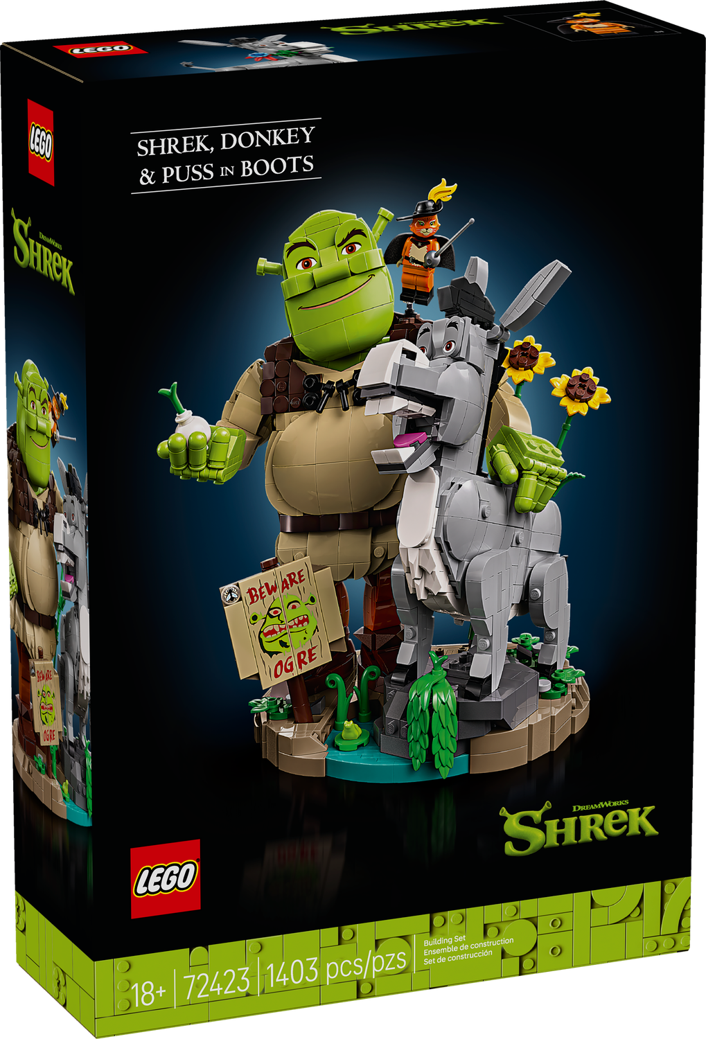 LEGO® ICONS - Shrek, Donkey &amp; Puss in Boots