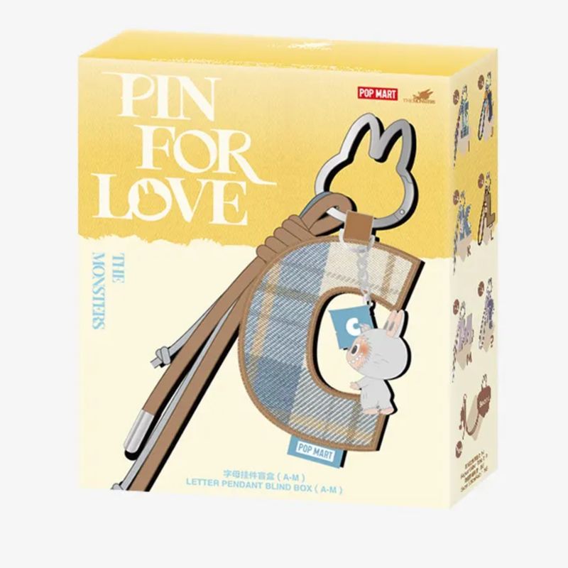 THE MONSTERS - Pin for Love (A-M) Letter Pendant, 
