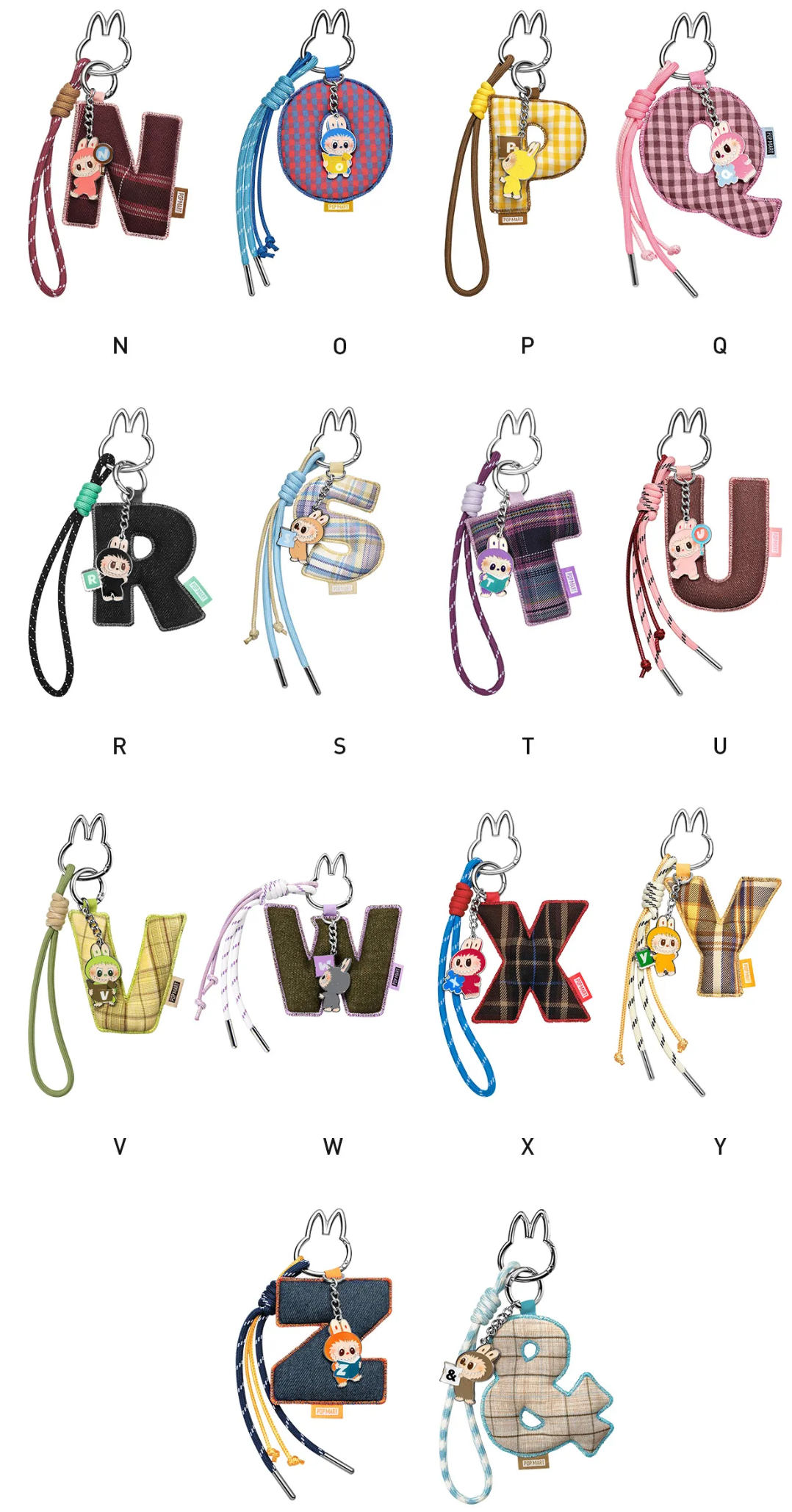 THE MONSTERS - Pin for Love (N-Z) Letter Pendant,