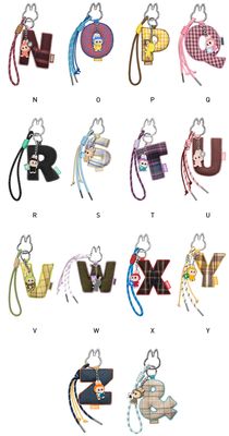 THE MONSTERS - Pin for Love (N-Z) Letter Pendant,