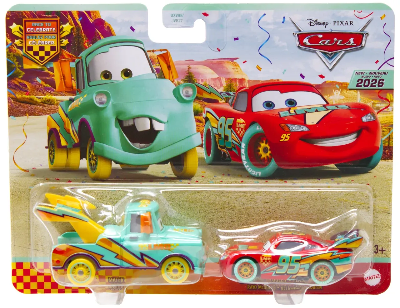 Pixar Cars - 2pk: Race to Celebrate Mater &amp; Lightning