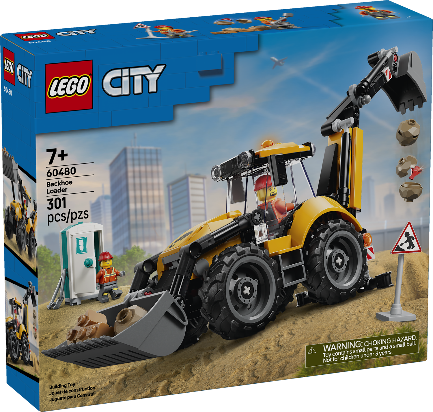 LEGO® CITY - Yellow Backhoe Loader