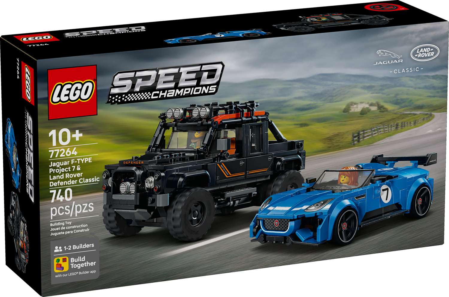 LEGO® SPEED CHAMPIONS - Jaguar Project 7 &amp; Land Rover Defender Classic