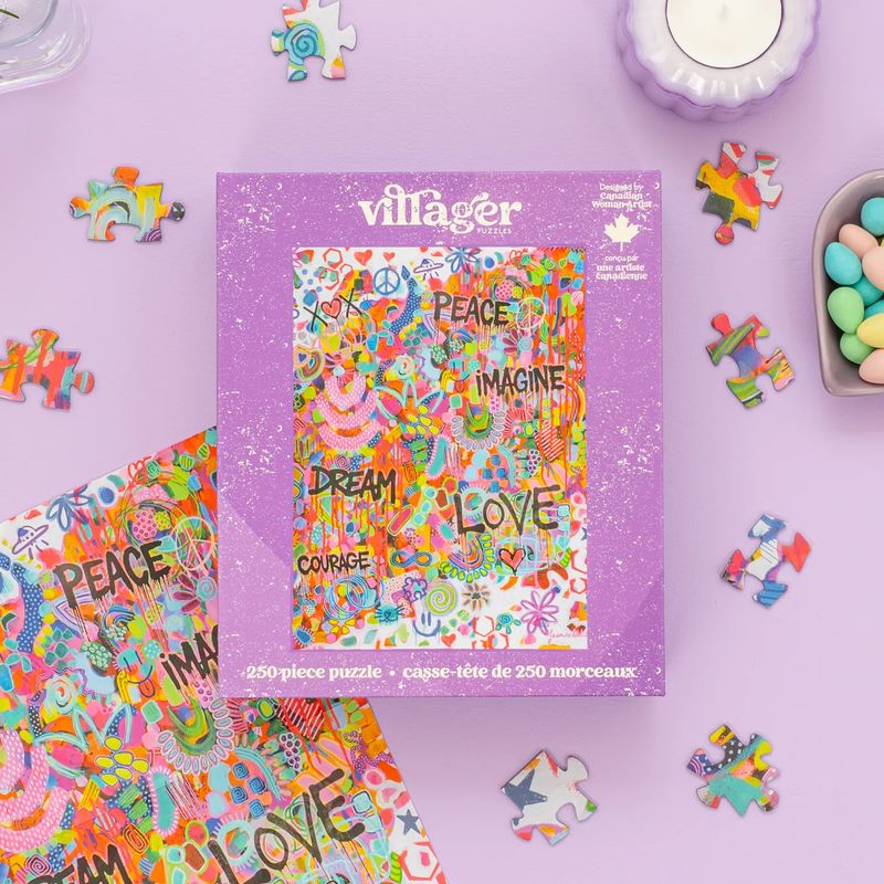 250pc: Pink Graffiti