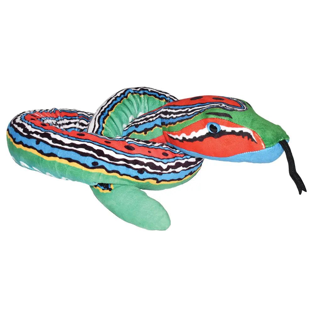 54" Snake - Green Blue Red