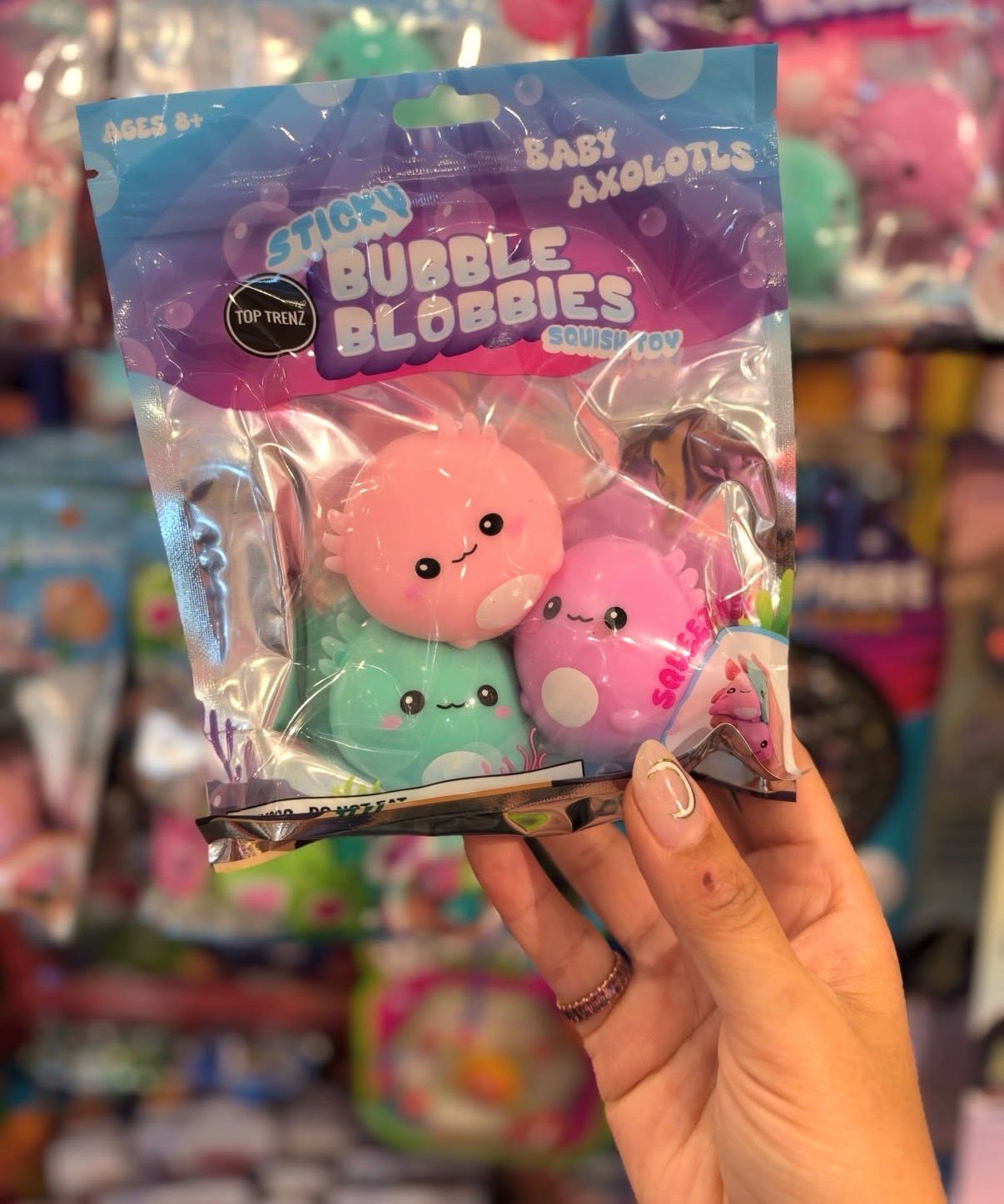 Sticky Bubble Blobbies - Baby Axolotls