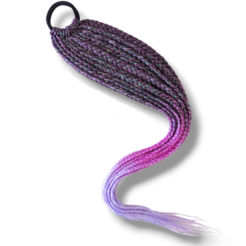 Bandless Mermaid Braids - Plum Boysenberry Lavender