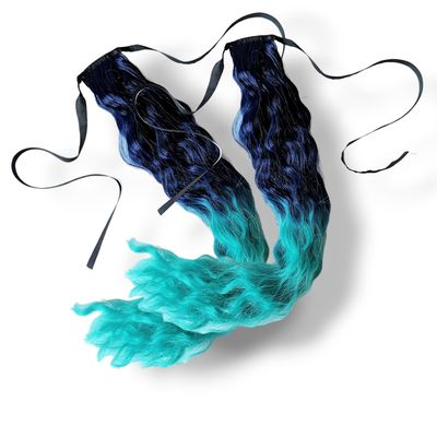 Mermaid Waves Piggy Tail Extensions - Frosty