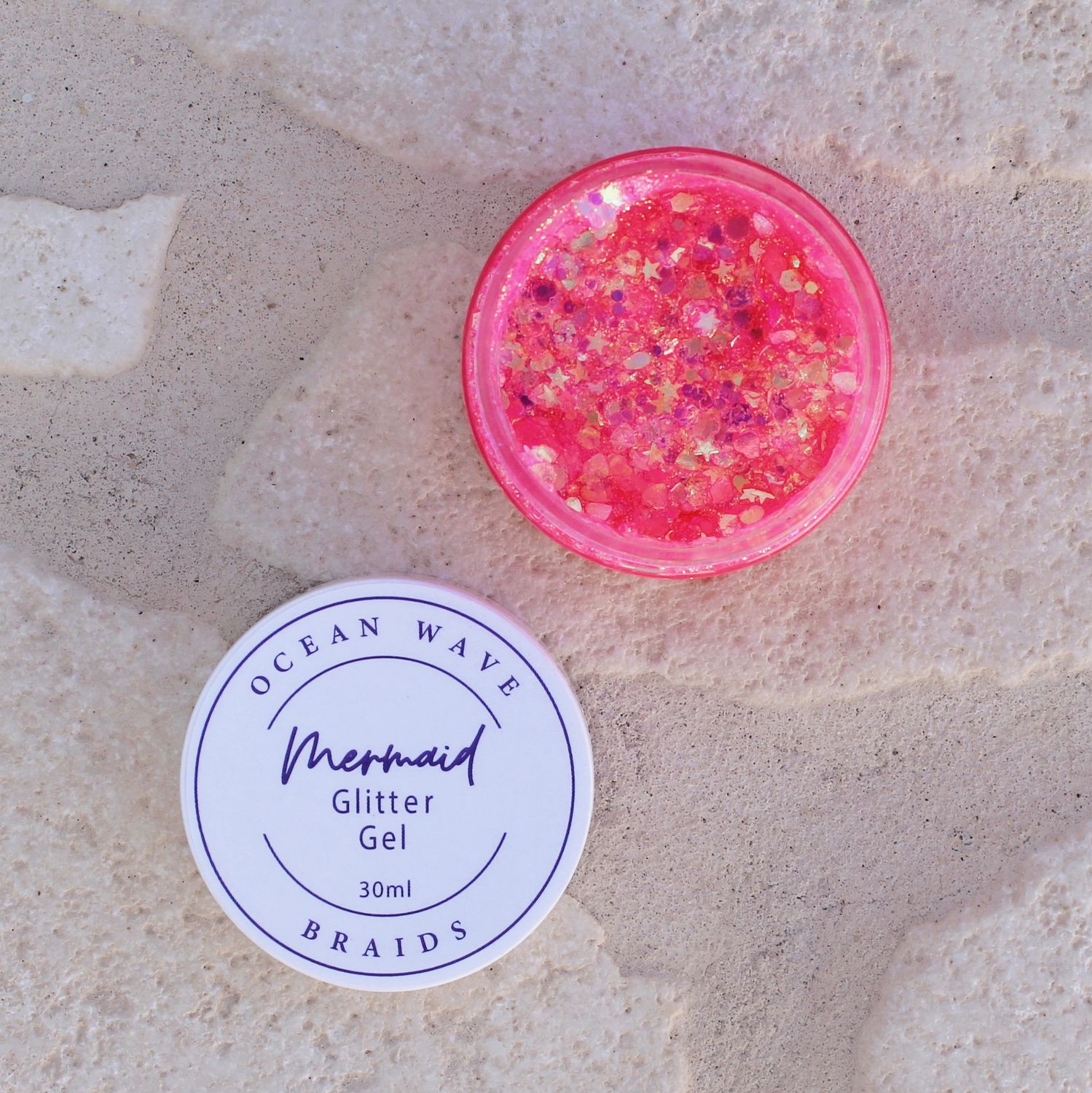 Mermaid Glitter Gel - Coral