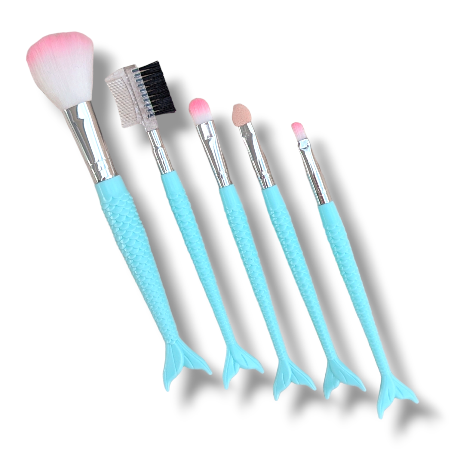 Mermaid Tail Glitter Gel Brush set - Baby Blue