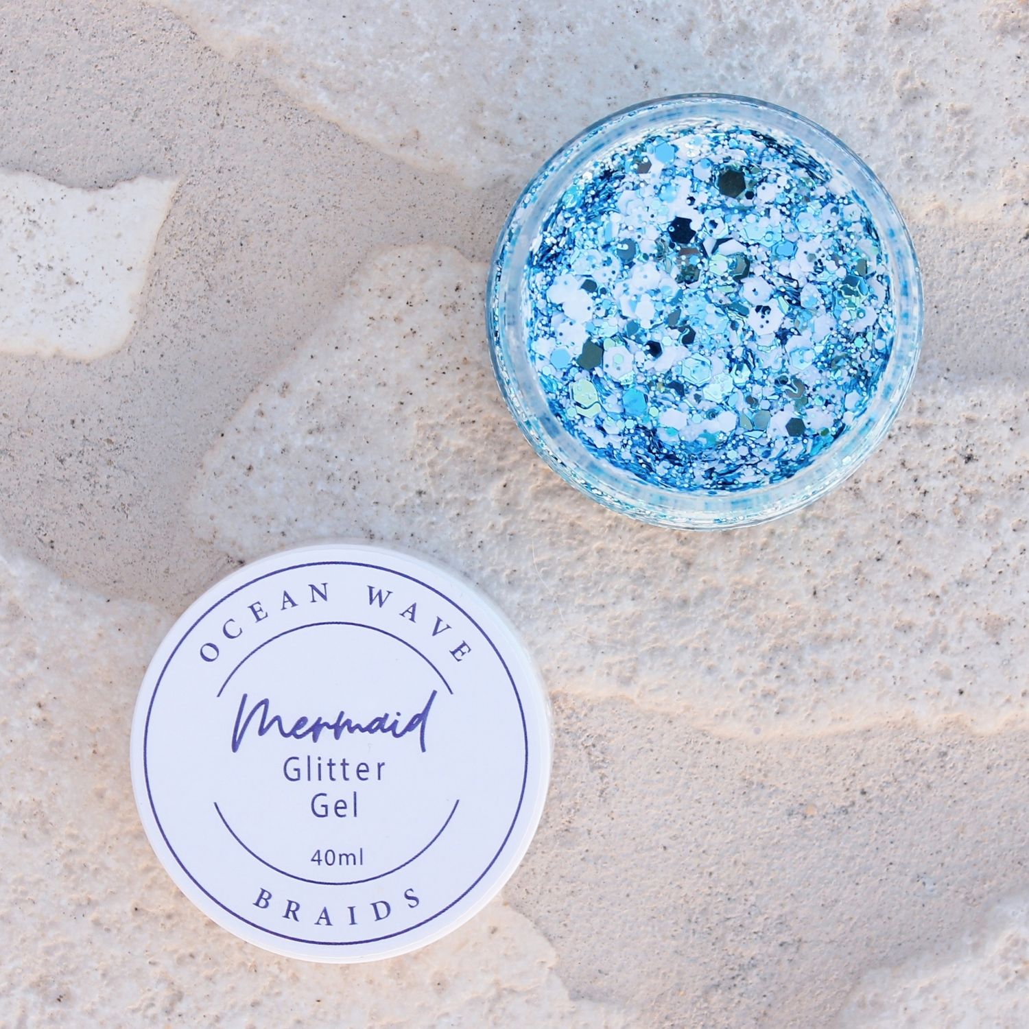Mermaid Glitter Gel -  Blue Frosty