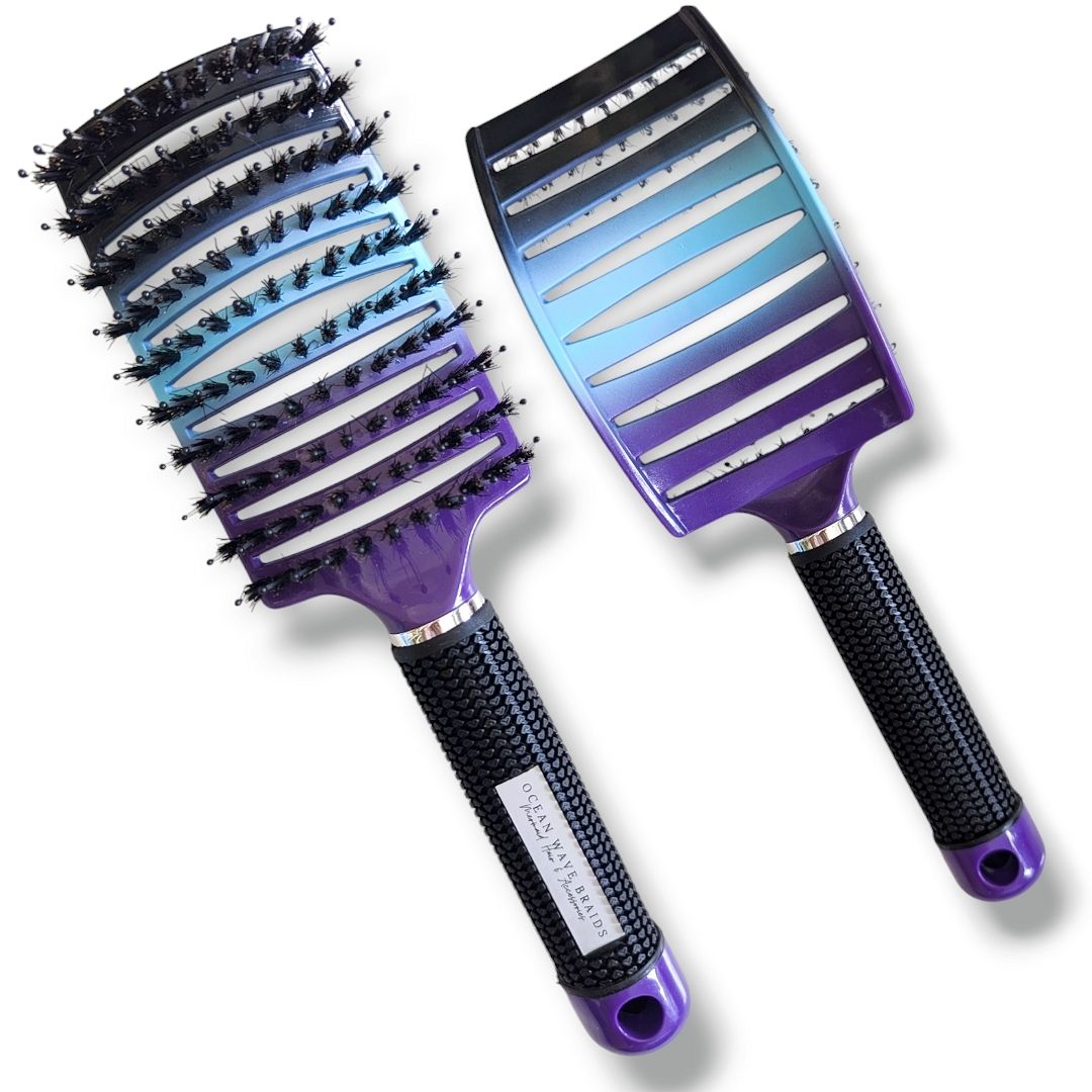 Mermaid Detangling Hair Brush - Black ombre