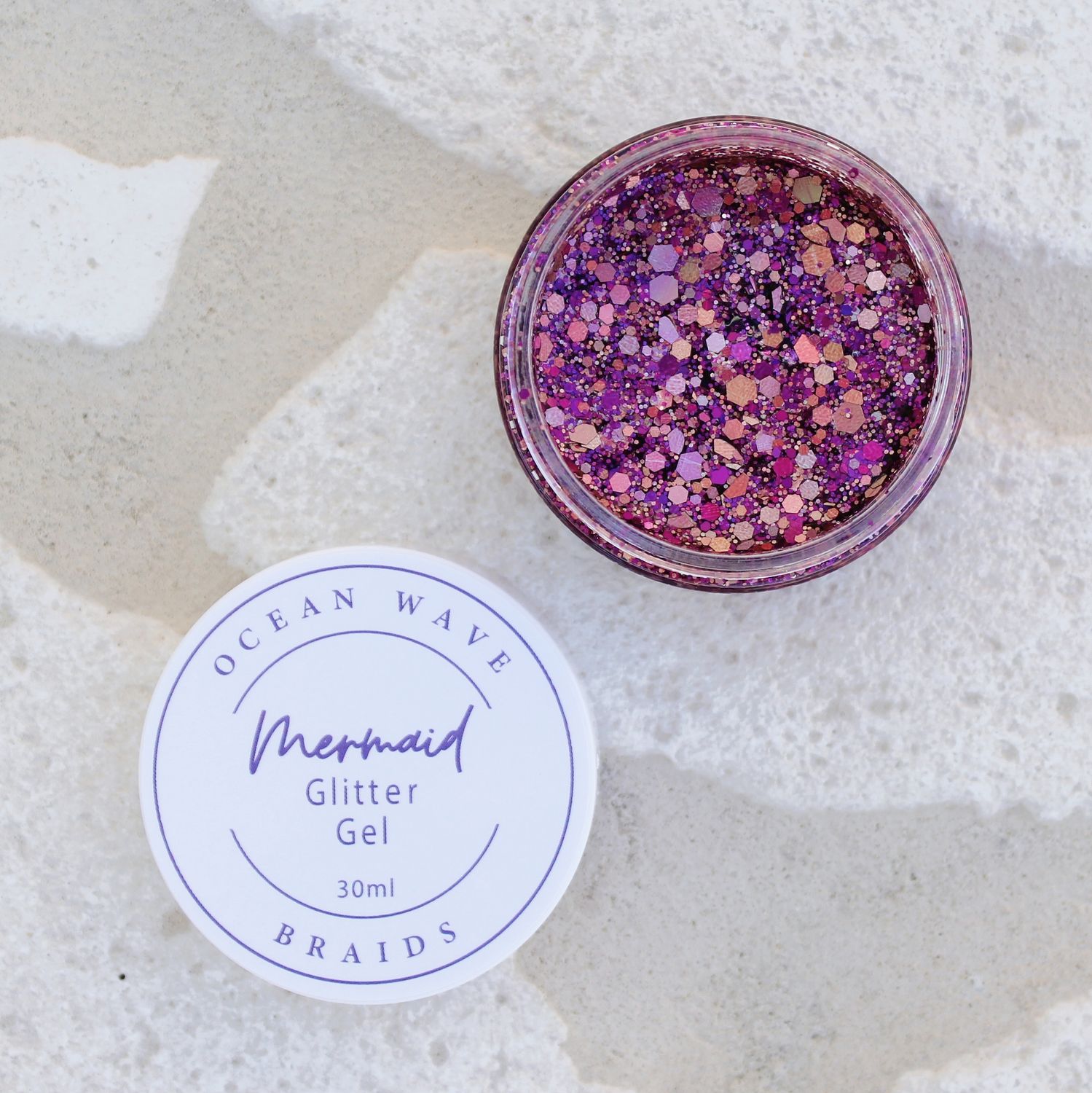 Mermaid Glitter Gel - Rosewood