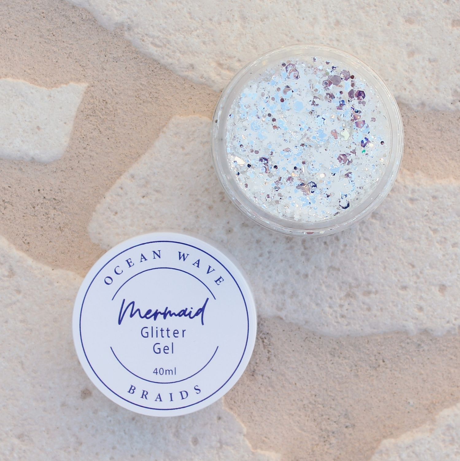 Mermaid Glitter Gel - White Frosty