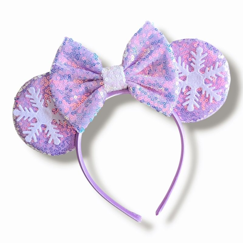 Snowflake Sequin Headband - Lilac