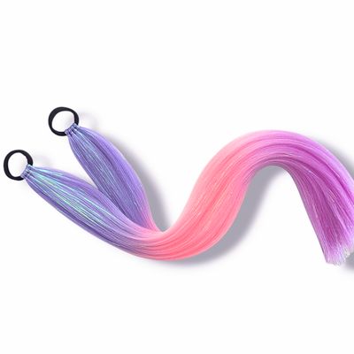 Piggy Tail Hair Extensions - Fairy Floss