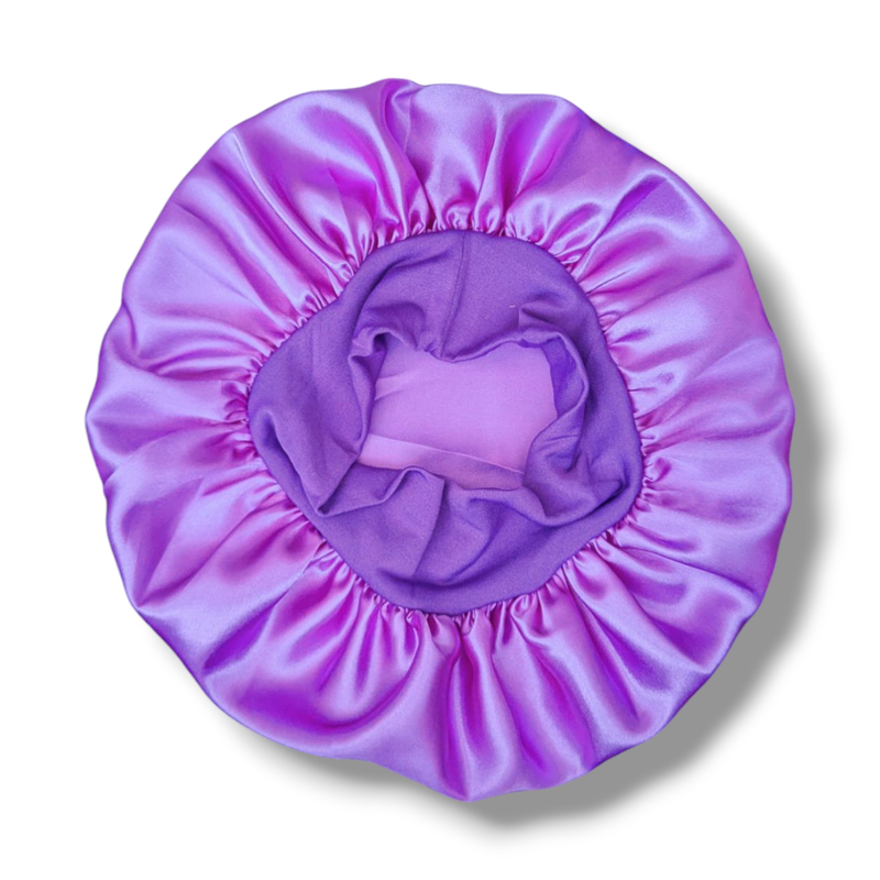 Kids Silky Sleep Bonnet - Violet