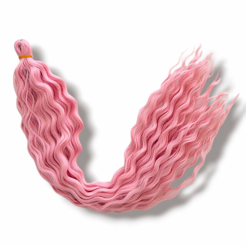 Mermaid Waves Braiding Hair - Blush Pink